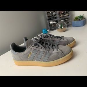 Adidas Campus In charcoal grey suede